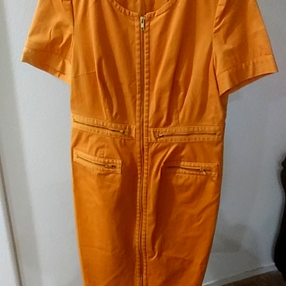 "ECCOCI Mustard/Gold Dress, Size 12, Brand New! - Picture 1 of 4